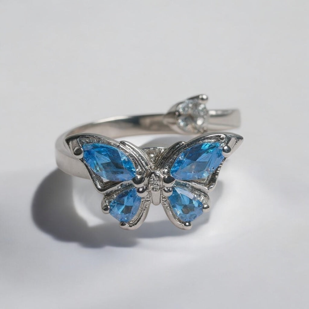 Butterfly Fidget Adjustable Ring
