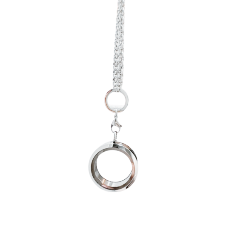 Silver Circle Pearl Cage