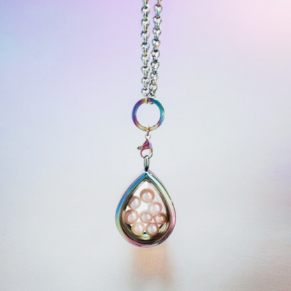 Multicolored Pear Shaped Pearl Cage