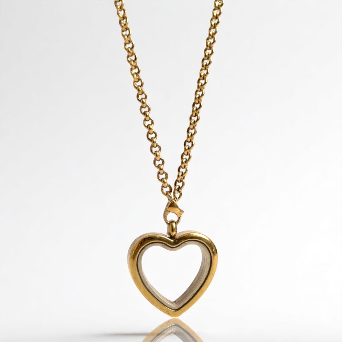 Gold Heart Pearl Cage