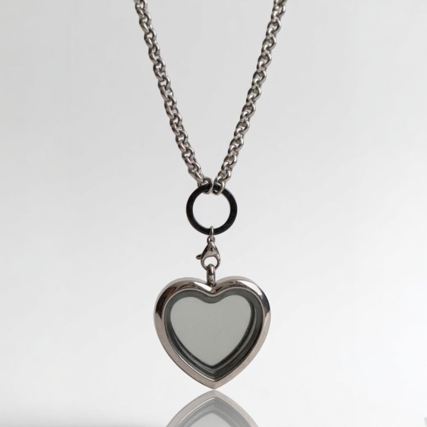 Silver Heart Pearl Cage